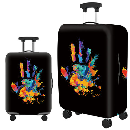 Colorful Elastic Luggage Protective Cover Fit 25-28 Inch Travel Trolley Suitcase