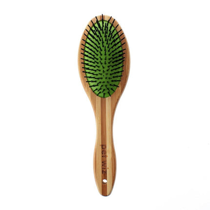 Double Sided Pin & Bristle Bamboo Brush for Dog Grooming