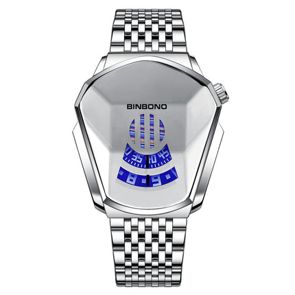 Men's Trendy Fashion Watch Funky Designer Wristwatch Includes Strap Adjuster