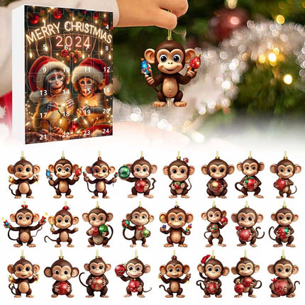 2D Christmas Ornaments 2024 Christmas Holiday Advent Calendar Christmas Tree