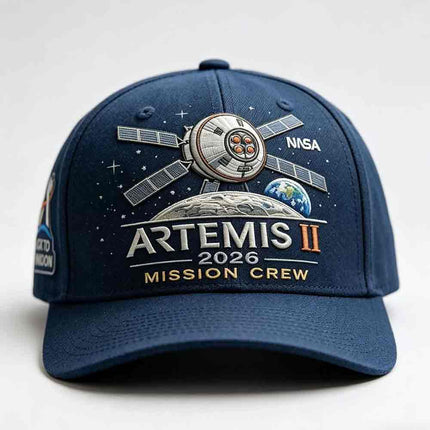 Artemis II Lunar Mission Commemorative Hat, 2026 Back to the Moon Space Cap