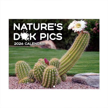 Month-to-View 2026 Wall Calendar, Nature's D*ck Pics Gag Gift