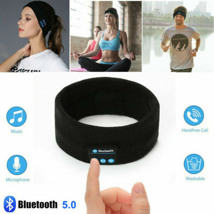 Wireless Bluetooth Headband Earphone Stereo Sport Headphone Headset Sleep AU