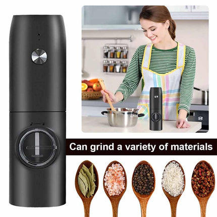 Electric Salt And Pepper Grinder Set USB Rechargeable Salt And Pepper Mill