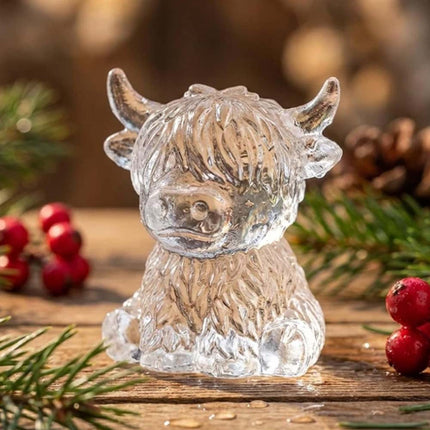 Mini Highland Cow Ice Cube Mold, Cute 3D Silicone Ice Cube Tray