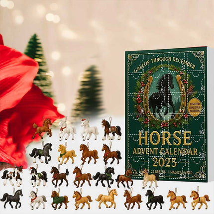 2025 Horse Advent Calendar – Gallop Through December with 24 Horse Pendants