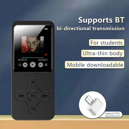 64GB MP3 MP4 Music Player 1.8" Screen Portable FM Radio Voice Recorder Gift