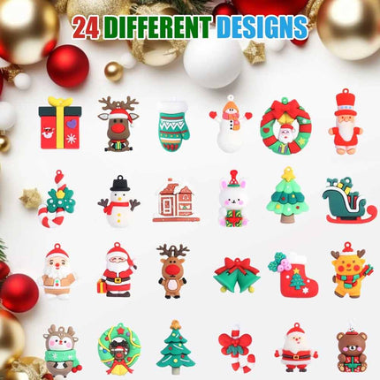 2026 3D Santa Advent Calendar, 24‑Day Christmas Countdown Gift Box with Mini Figurines for Kids