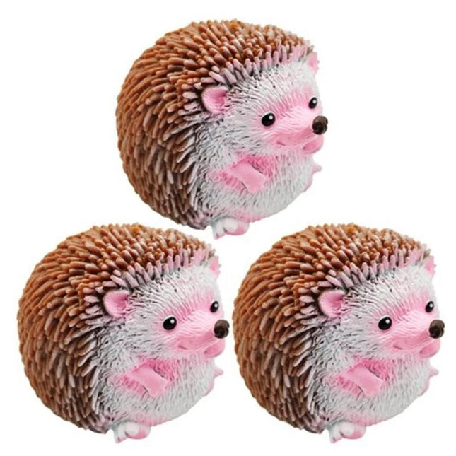 3 Pack Hedgehog Slow Rising Squishy Squeeze Toy, Stress Relief Fidget Toy