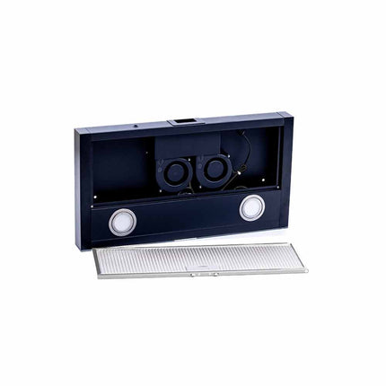 12V RV Caravan Range Hood | 3-Speed Fan with LED Down Lights, Fits Jayco Motorhome & Boat