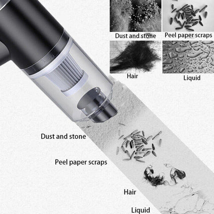 120W Cordless Handheld Vacuum Cleaner Kit Small Mini Portable Car Auto Home Wireless