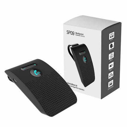 Bluetooth Hands-Free Sun Visor Wireless Phone Speaker Kit Car Speakerphone