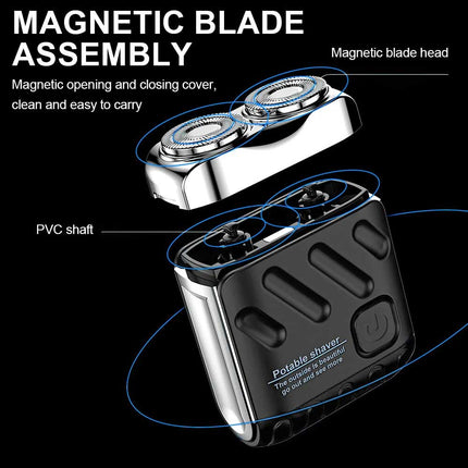 Ultra Clean Double Head Razor Washable Mini Shaving Electric Shaver Beard