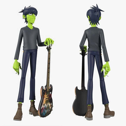 Virtual Band Character Resin Collectible Figure, Hand-Painted Statue with Signature Instrument, Premium Display Piece for Fans