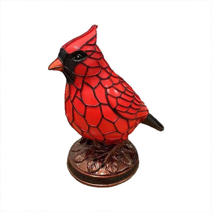 Red Resin Bird Lamp: Sheremart & Fanyil Cardinal Lamp
