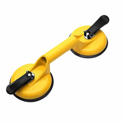 110kg Heavy Duty Aluminium Glass Suction Cup Lifter, Dual Sucker Dent Puller Tool for Glass, Tile & Panel Installation, 1 Pack