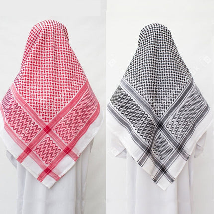 Men Arab Kafiya Keffiyeh Arabic Turban Muslim Shemagh Scarf Palestine Bandana