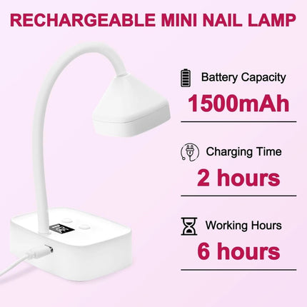 Nail Lamp UV LED Light Professional Nail Polish Dryer Lamp Gel Curing W/ USB