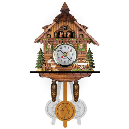 Cuckoo Forest Clocks Wall Clock Vintage Rustic Wooden Clocks Home Decor