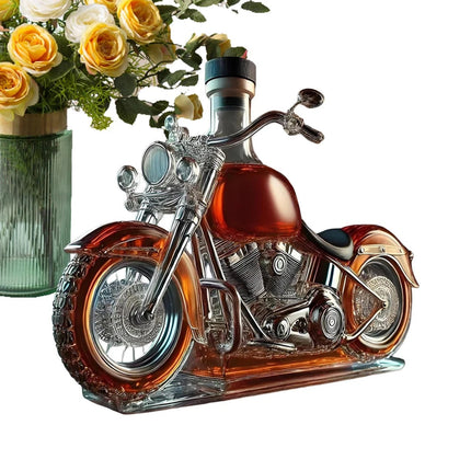 Vintage Motorcycle-Shaped Wine & Whisky Decanter Stylish Liquor Bottle Server
