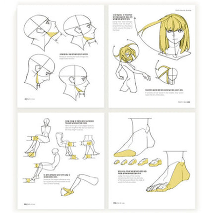 TACO Point Chracters Drawing Set Lezhin Comics Drawing Guide Book