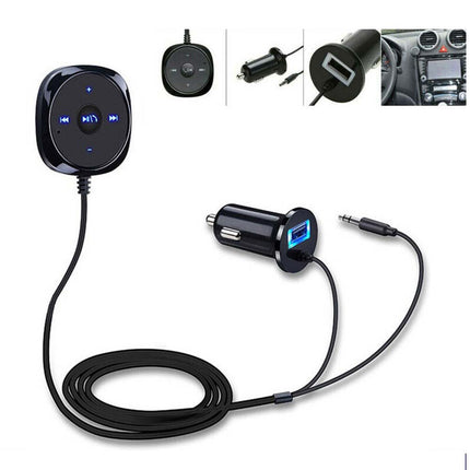 Bluetooth Receiver BT to Aux Adapter Car Audio MP3 Kit with Dongle USB Charger