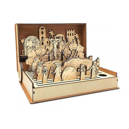 Family Easter Holy Week Gift,Resurrection Scene Decor,Holy Week Keepsake Gift