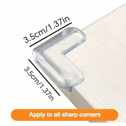 20Pcs Clear Furniture Corner Protectors Rubber Table Edge Cushion Baby Safety Guard