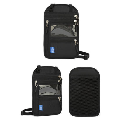 RFID Blocking Neck Passport Holder Anti-Theft Travel Document Wallet