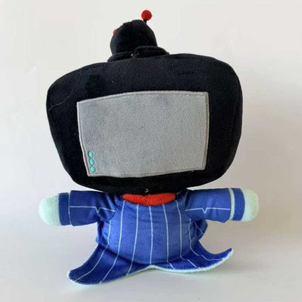 25cm Blue Robot Plush Toy - Quirky Styled Soft Doll