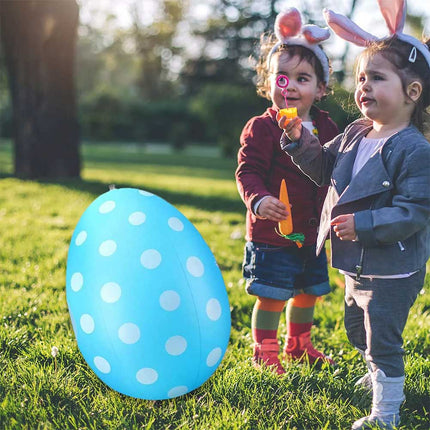 1x RandomColor  Inflatable Easter Egg & Pump Easter Inflatables Outdoor Decor