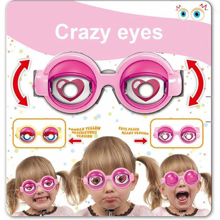 Toy Pranks Adult Kids Funny Glasses Crazy Eyes Props Party Eyewear Crazy Blink