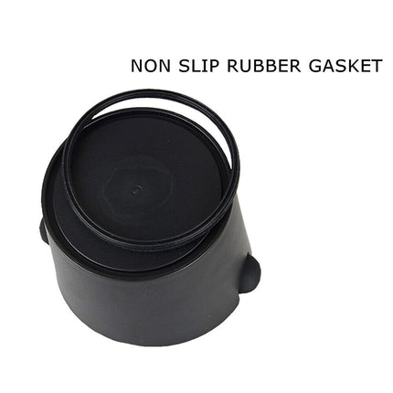 Coffee Waste Container Espresso Grinds Knock Box Tamper Tube Bin Black Bucket