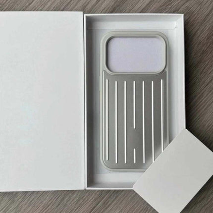 2026 New Silver Aluminum Phone Case - Slim Protective Cover for iPhone 16 Pro Max