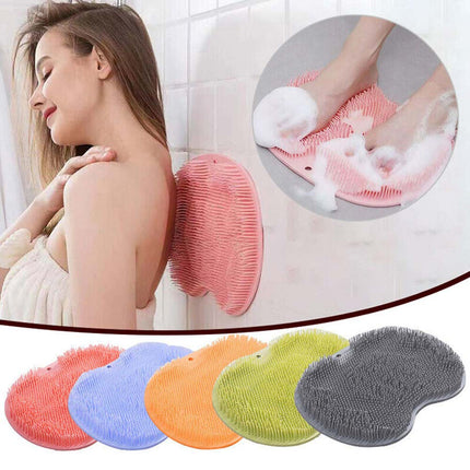 Foot Back Body Scrubber Massager Pad Shower Bath Exfoliating Brush Cleaning Mat