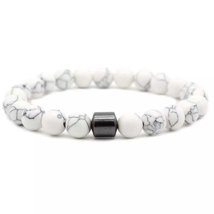 Triple Protection Cessation Bracelets 8MM Magnet Anti Smoke Bracelet Gift