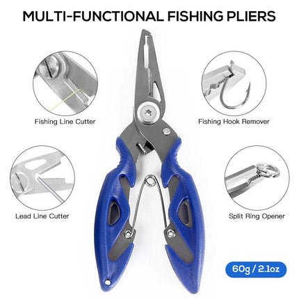 263pcs Fishing Accessories Set with Tackle Box Including Plier Jig Hooks