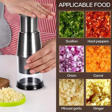 Pressed Garlic Onion Chopper 304 Stainless Steel Hand Food Chopper Kitchen Tools