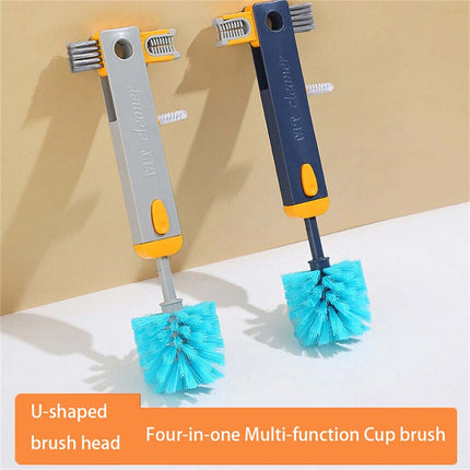 4 IN 1 Bottle Gap Cleaner Brush Cup Cleaning Brush Water Bottles Cleaning Tool