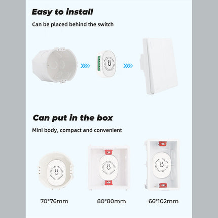 For Tuya Wireless WIFI Ceiling Fan Switch On-off Controller Smart APP Control