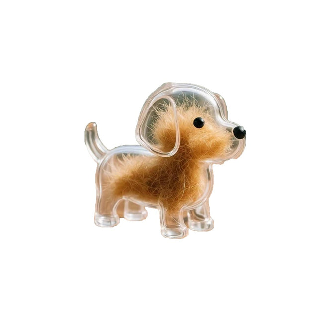 3pcs Dog Hair Storage Box Keychain Hanging Puppy Pet Hair Pendants Keyring DIY