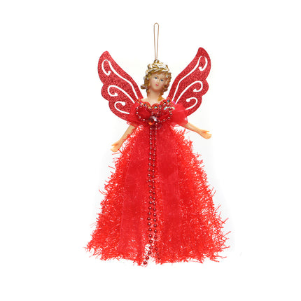 22×13cm Christmas Angel Fairy Tree Topper - Festive Xmas Ornament Decoration