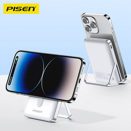 PISEN Magnetic Wireless Power Bank, 10000mAh Capacity, 30W Fast Charge, CCC Certified