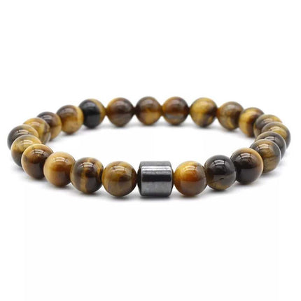 Triple Protection Cessation Bracelets 8MM Magnet Anti Smoke Bracelet Gift