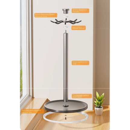 Degree Rotatable Kitchen Tool Holder Utensil Stand for Spoon Spatulas Whisks