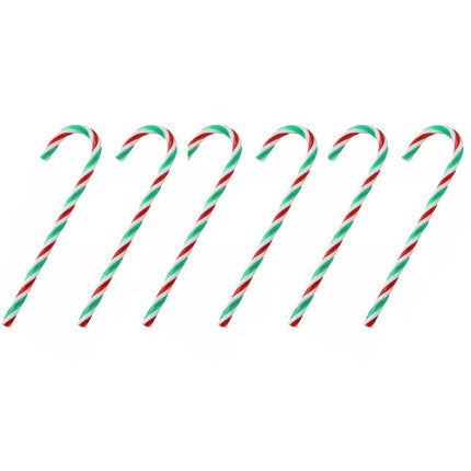 6Pcs/Set Plastic Candy Cane Christmas Hanging Decoration Xmas Tree Ornament