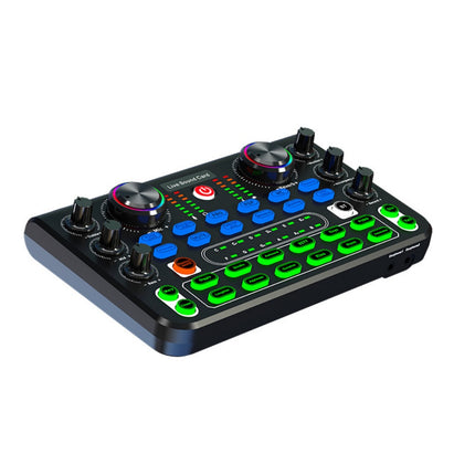 Audio Mixer with Voice Effects for PC Streaming Gaming Live DJ Sound Card USB
