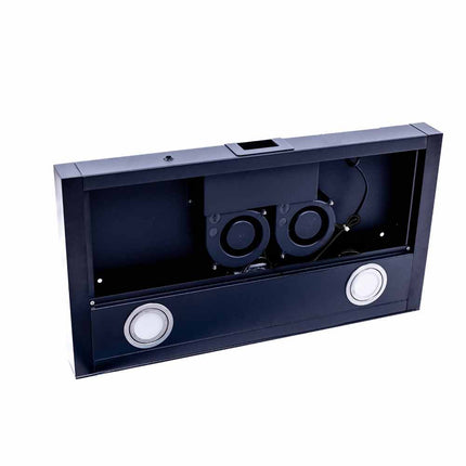 12V RV Caravan Range Hood | 3-Speed Fan with LED Down Lights, Fits Jayco Motorhome & Boat
