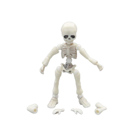 Mini Pose Skeleton Doll Dog Animal Skeleton Bones Halloween Figure Decorations
