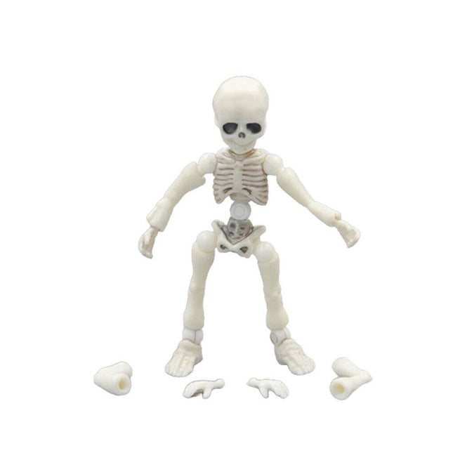 Mini Pose Skeleton Doll Dog Animal Skeleton Bones Halloween Figure Decorations